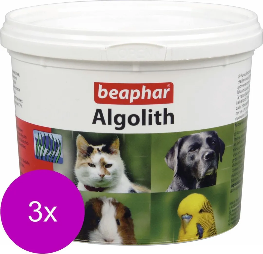 Beaphar Zeewier Algolith Voedingssupplement 3x500g