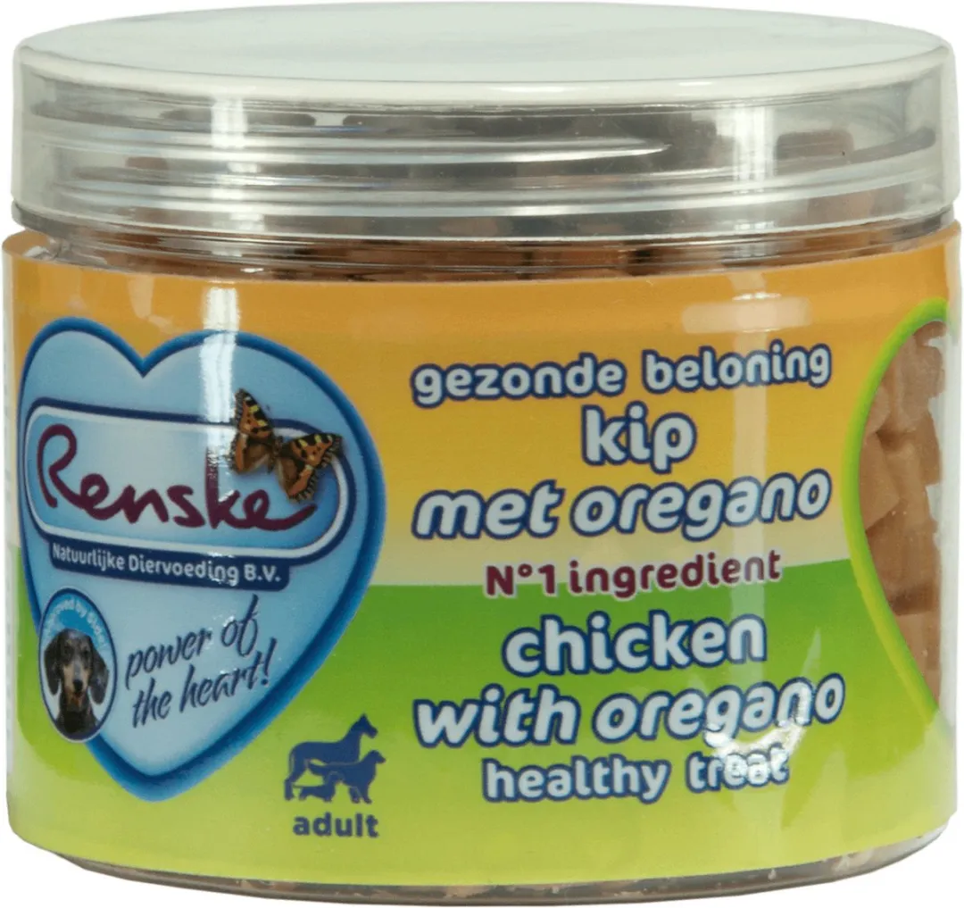 Renske Gezonde Beloning Hartjes Hondensnack Kip & Wortel 100g
