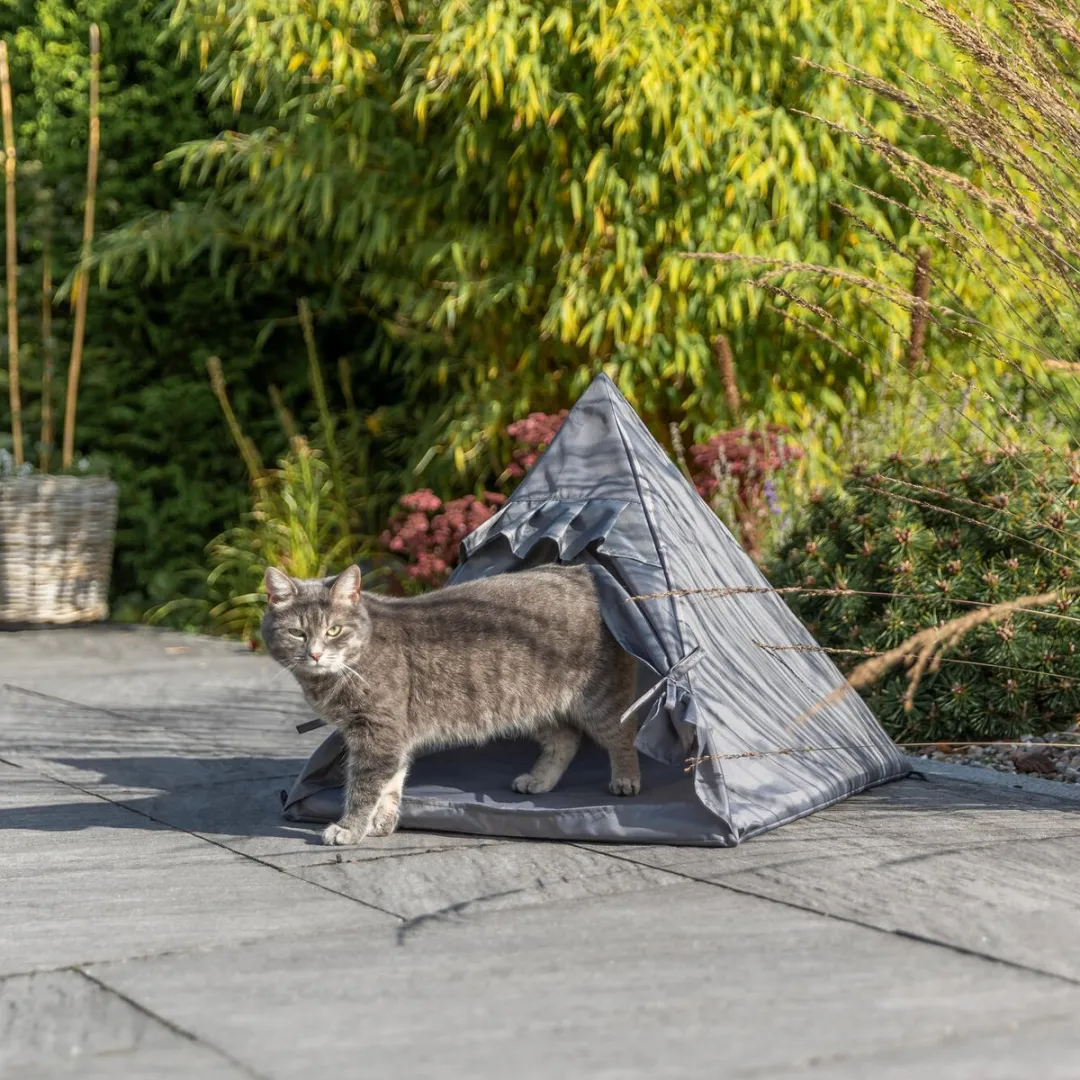 Trixie Kattenmand Tipi Samoa - Grijs 55x55x50cm - afbeelding 6 van 6