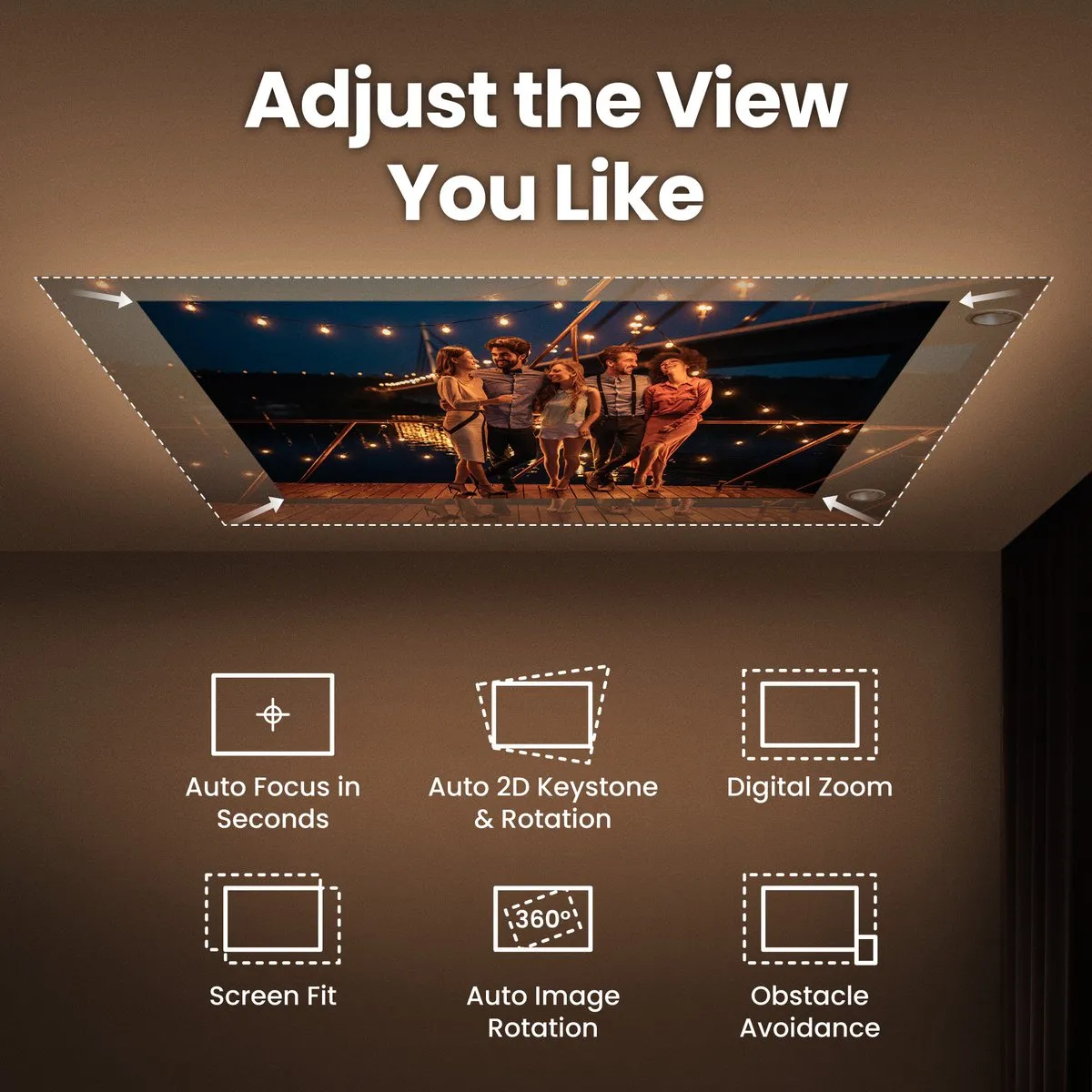 BenQ GV32 Mini Projector 500 ANSI Lumen - Wit