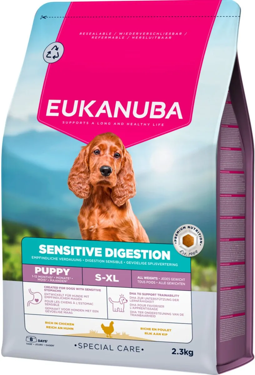 Eukanuba Special Care Puppy Sensitive Digestion Droogvoer - 3x2,3kg