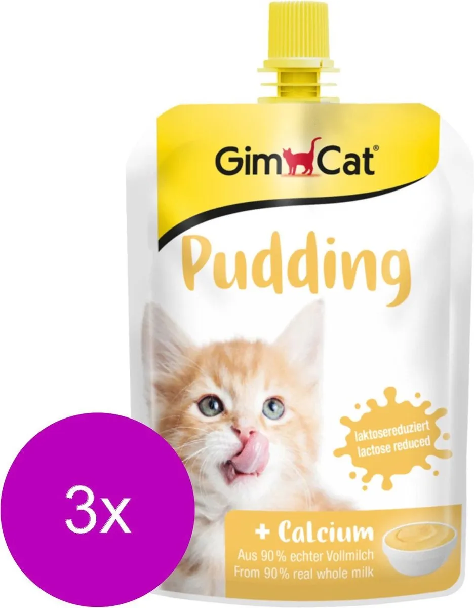 GimCat Pudding Katten Snack 3x150g