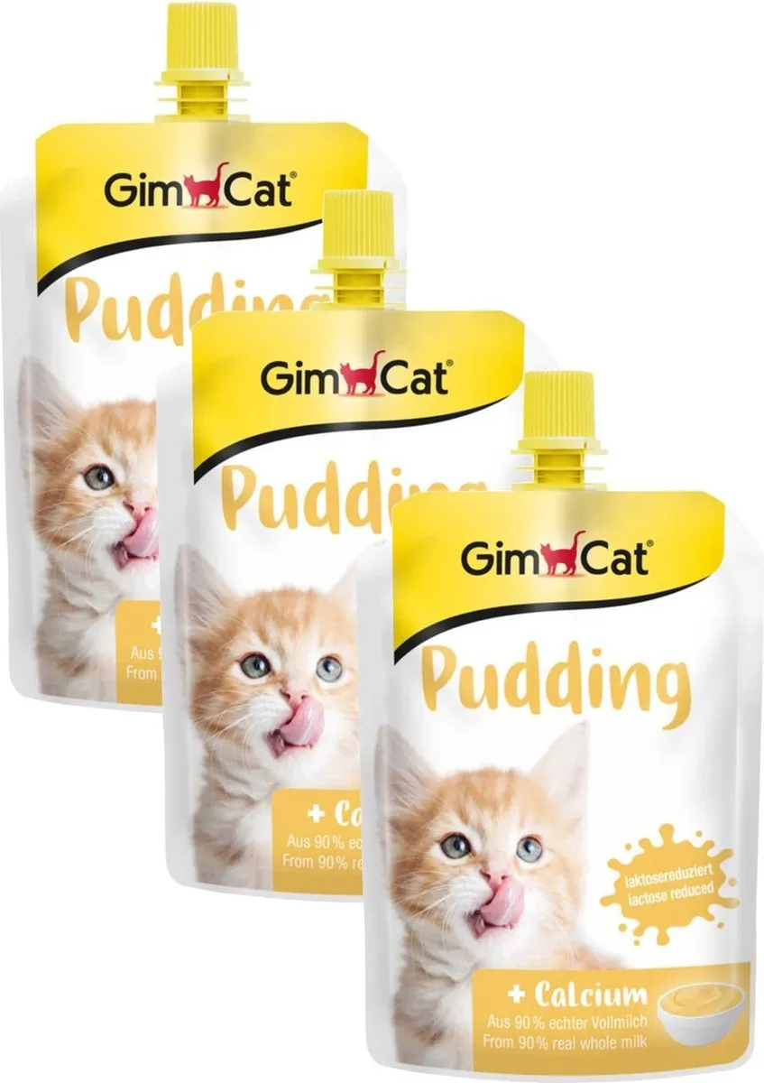 GimCat Pudding Katten Snack 3x150g