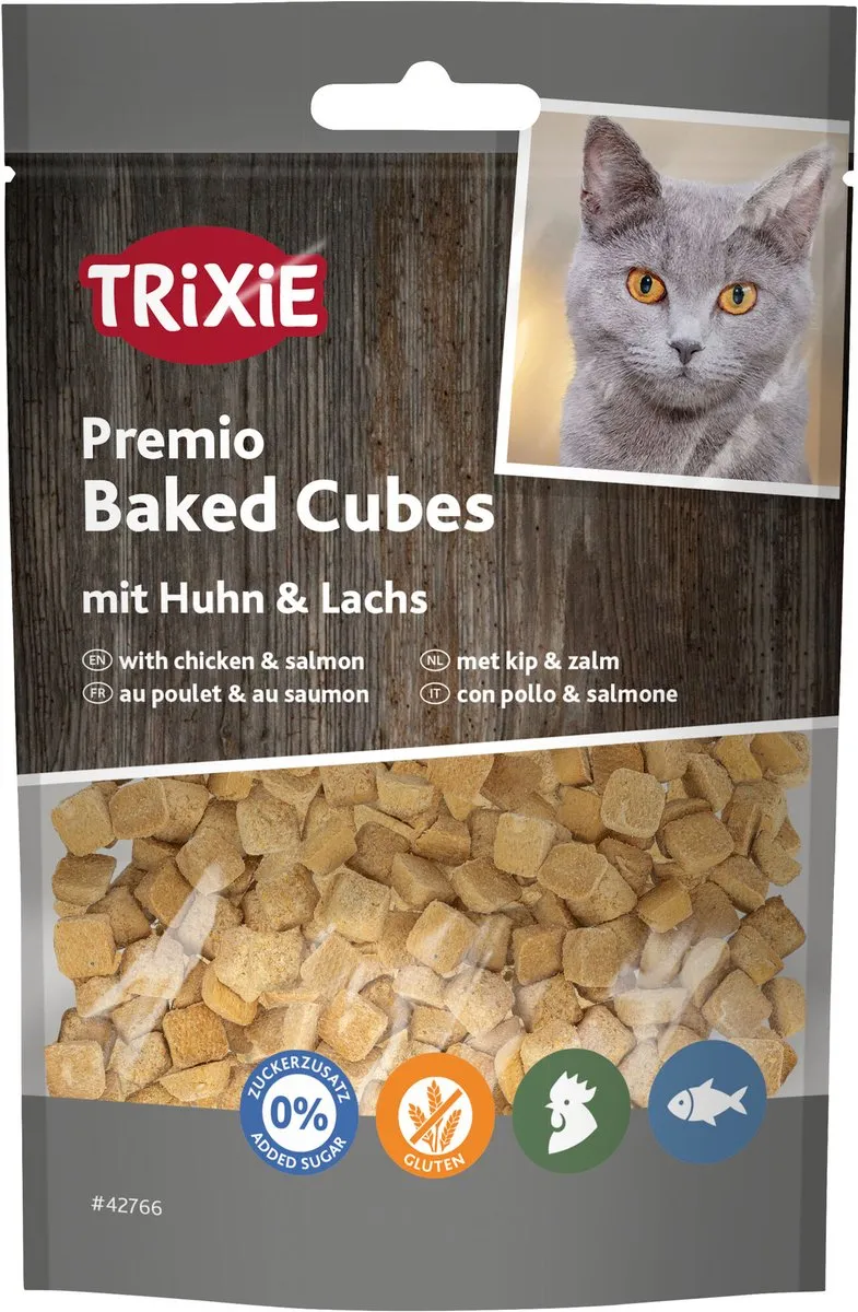 Trixie Premio Baked Cubes Kip & Zalm