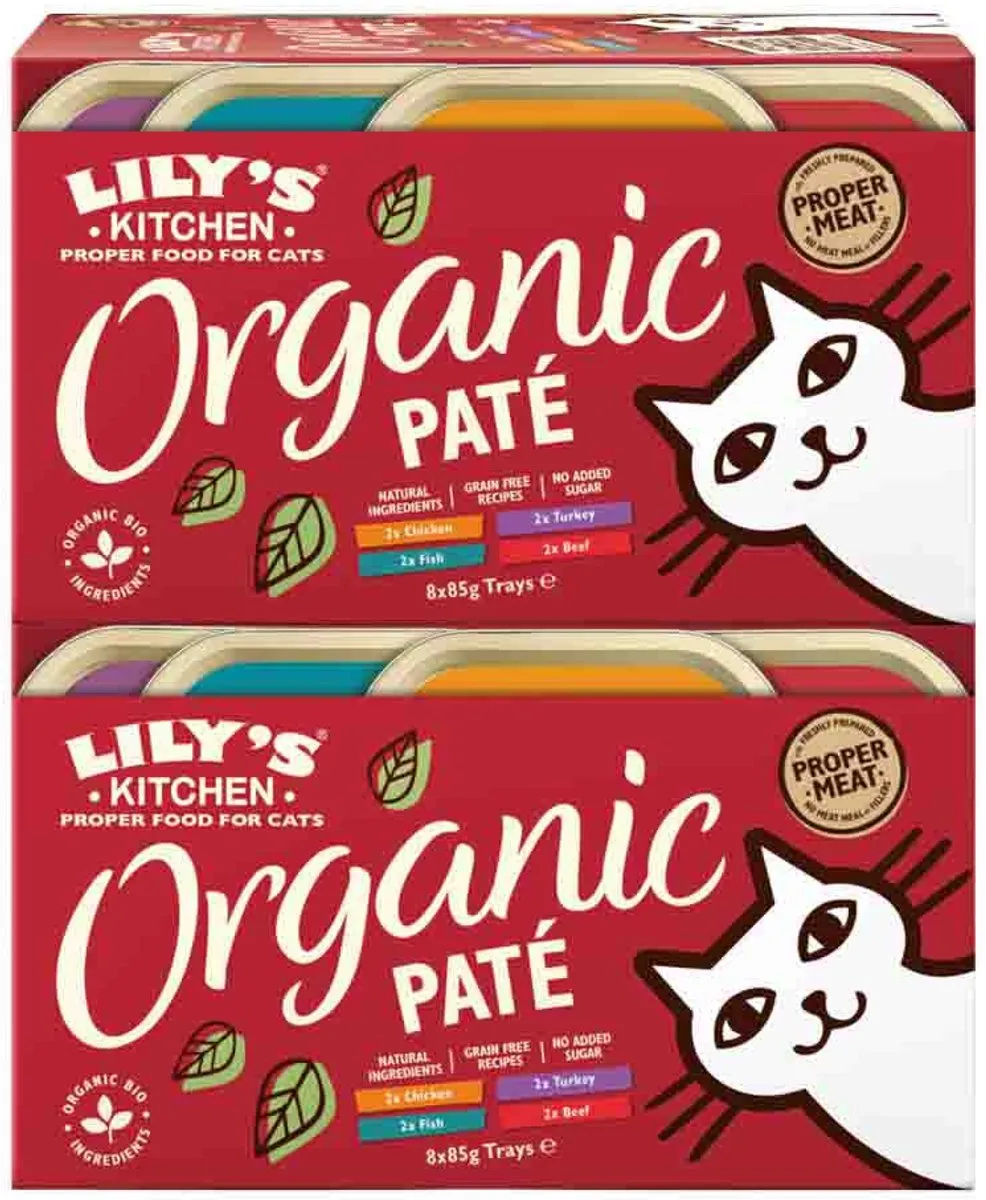 Lily's Kitchen Kattenvoer Nat Organic Paté - 2x170g