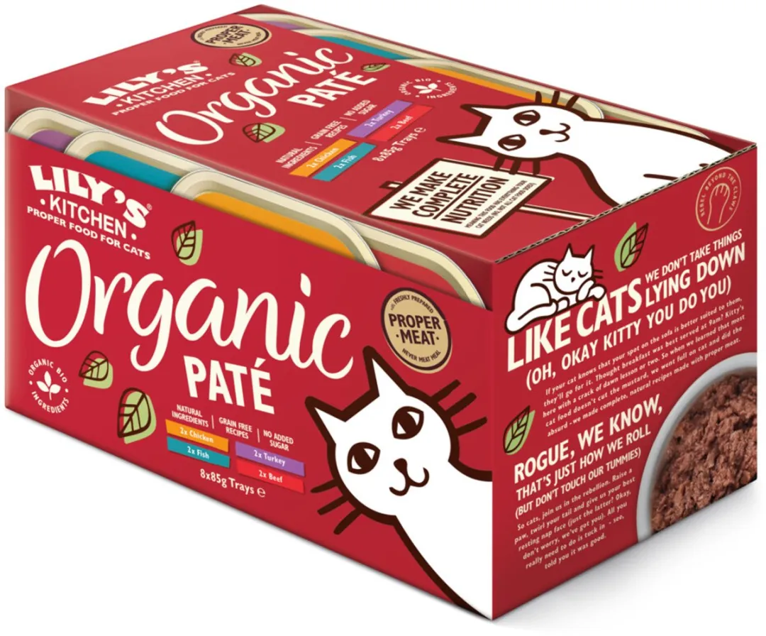 Lily's Kitchen Kattenvoer Nat Organic Paté - 2x170g