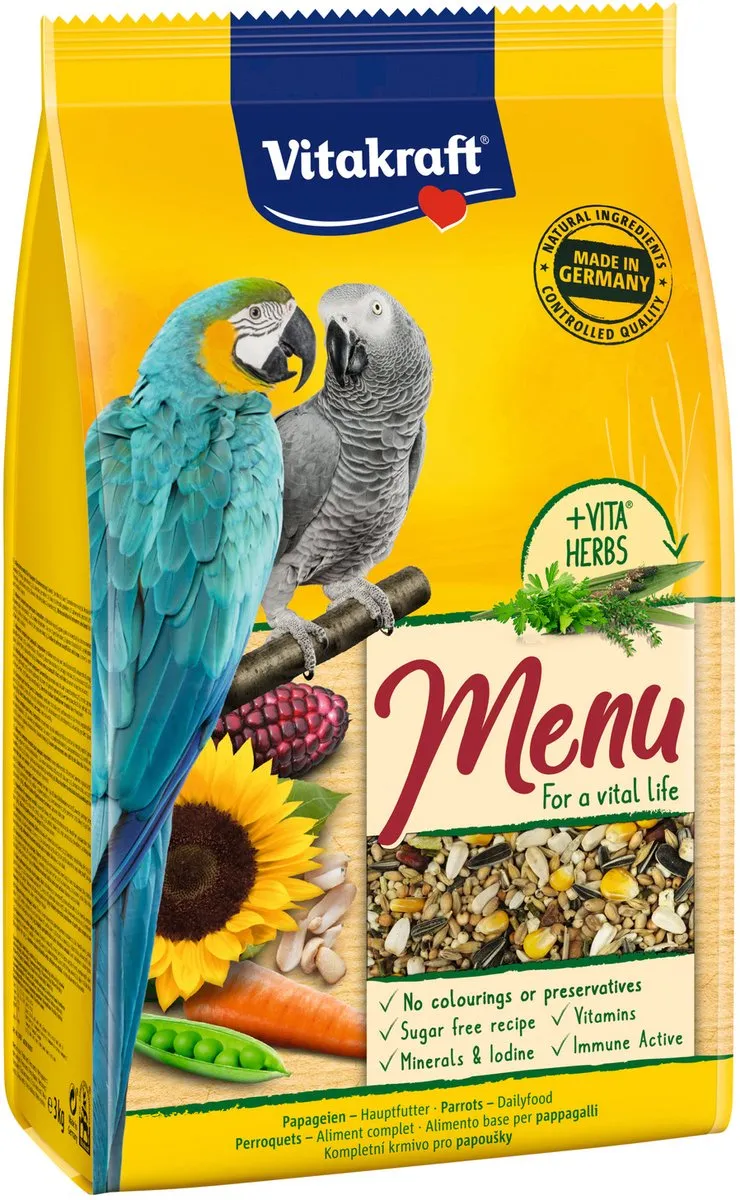 Vitakraft Papegaaien Premium Menu Vogelvoer 3kg