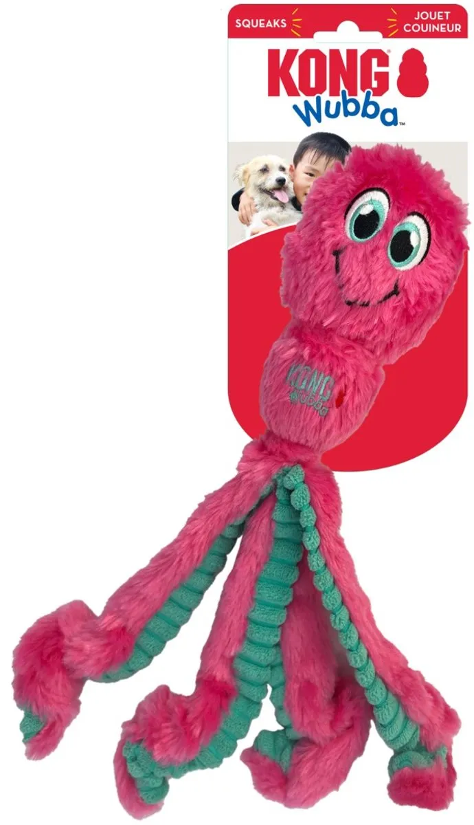 KONG Wubba Octopus Hondenspeelgoed - Blauw