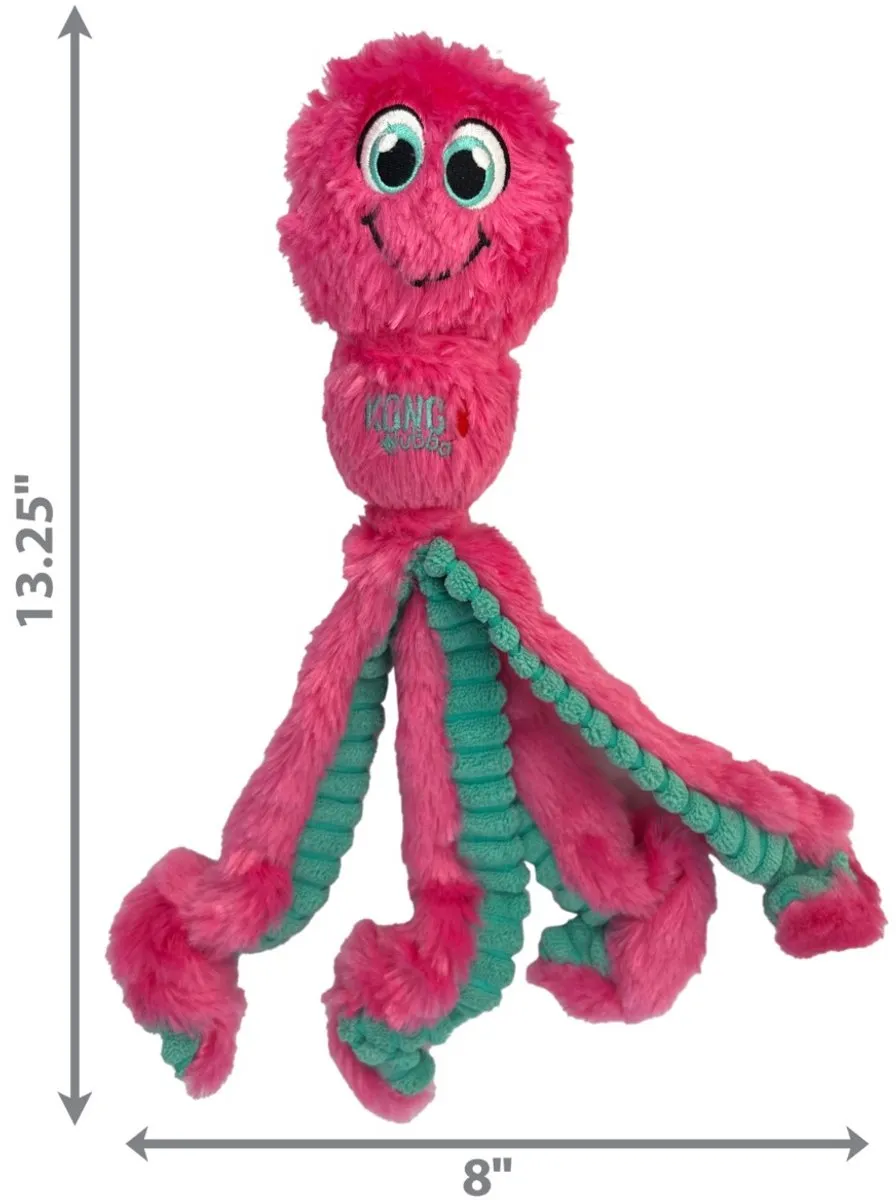 KONG Wubba Octopus Hondenspeelgoed - Blauw - afbeelding 6 van 6