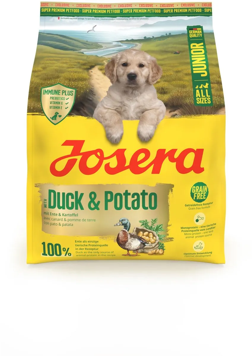Josera All Sizes Junior Duck & Potato Hondenvoer 900g