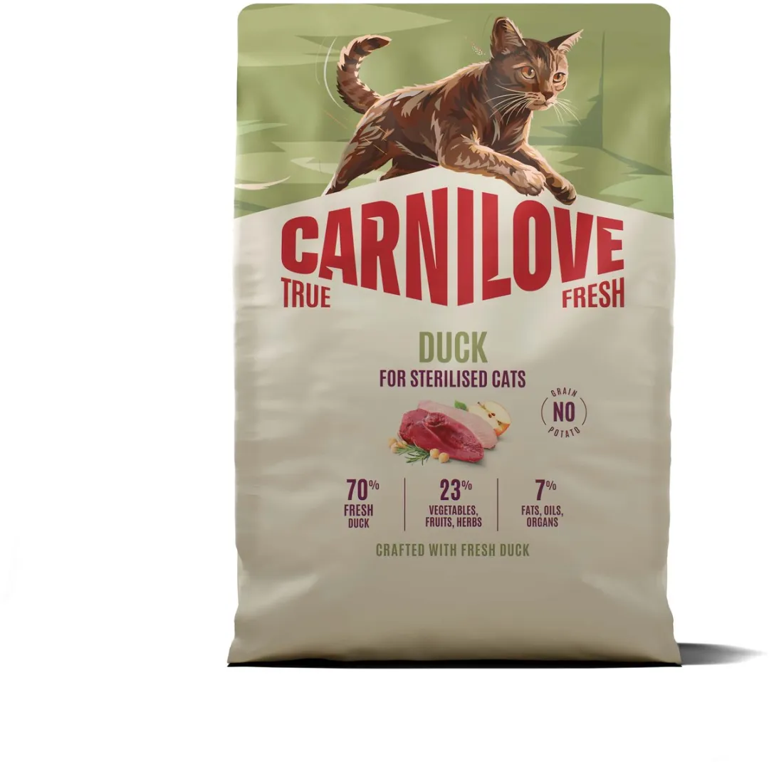 Carnilove True Fresh Kattenvoer Eend 2 kg