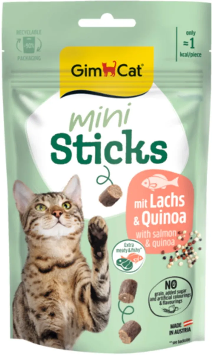 GimCat Mini Sticks Zalm Quinoa 50g