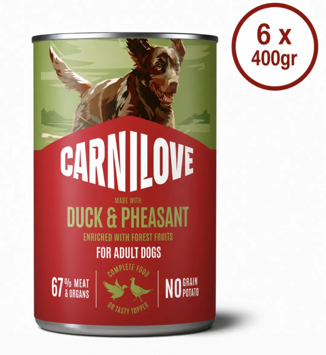 Carnilove Dog Paté Eend & Fazant 2,4kg