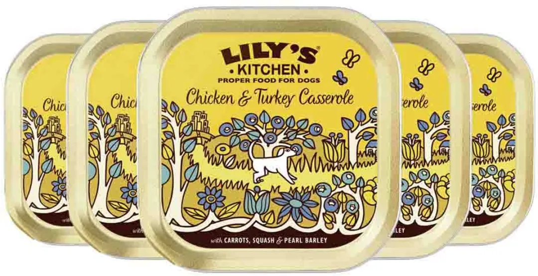 Lily's Kitchen Natvoer Casserole Kip & Kalkoen - 5x150g
