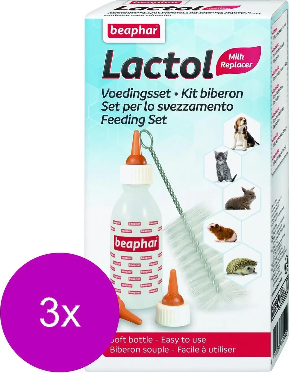 Beaphar Lactol Voedingsset - 9 Stuks (3x3)
