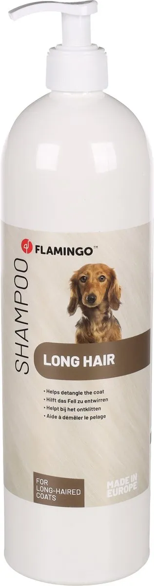 Flamingo Shampoo Honden Lange Vacht 1L