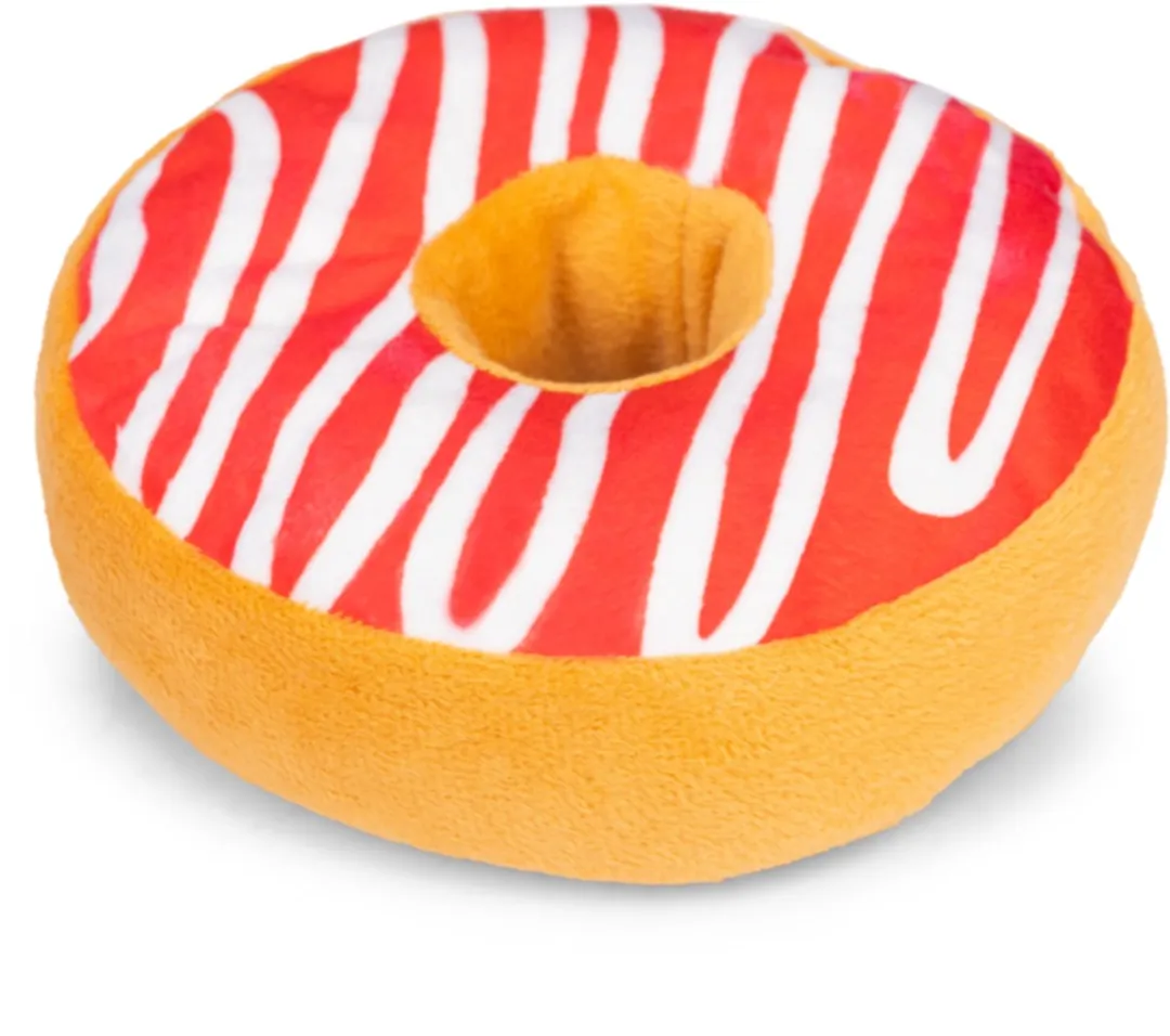 Beeztees Donut Dripz Pluche Hondenspeelgoed - Assorti - 14 Stuks