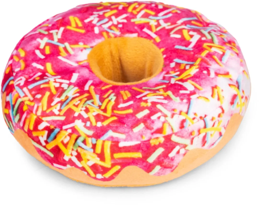 Beeztees Donut Dripz Pluche Hondenspeelgoed - Assorti - 14 Stuks