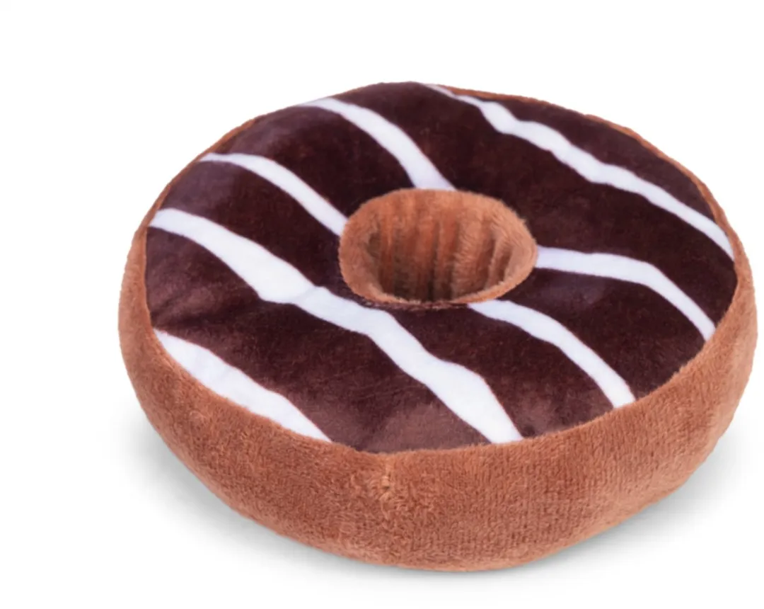 Beeztees Donut Dripz Pluche Hondenspeelgoed - Assorti - 14 Stuks