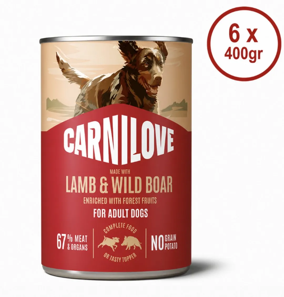 Carnilove Dog Blik Paté Lam & Everzwijn 20 Stuks