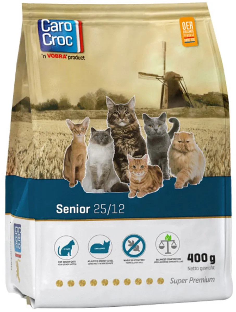 Carocroc Senior Kattenvoer Lam/Gevogelte/Vis 400g