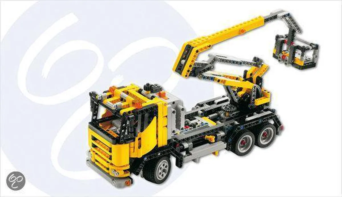 LEGO Technic Truck met Hefbrug 8292 - 726 Stukken - Zwart/Geel - afbeelding 2 van 2
