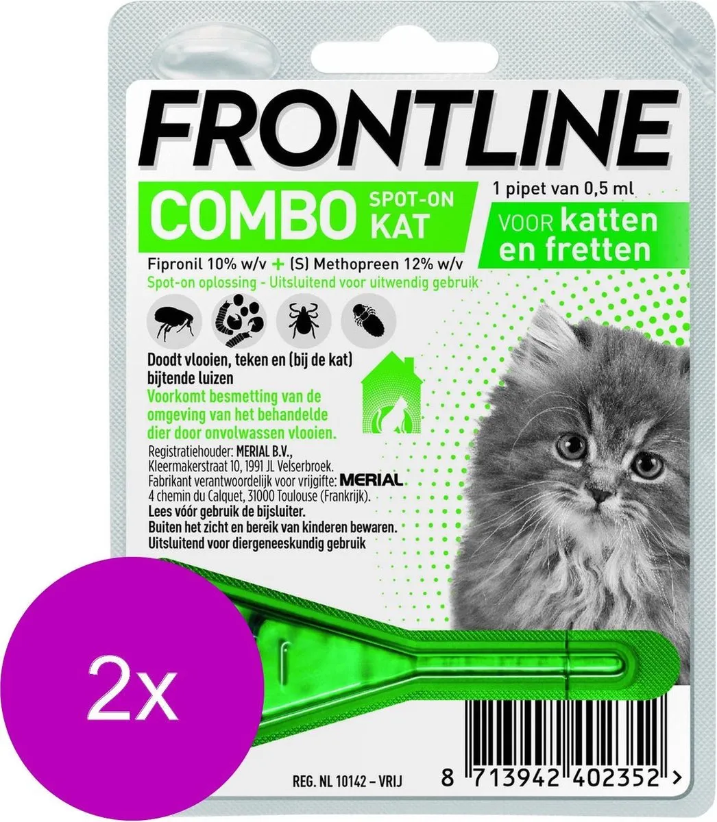 Frontline Combo Spot On Kitten - 2 Pipetten