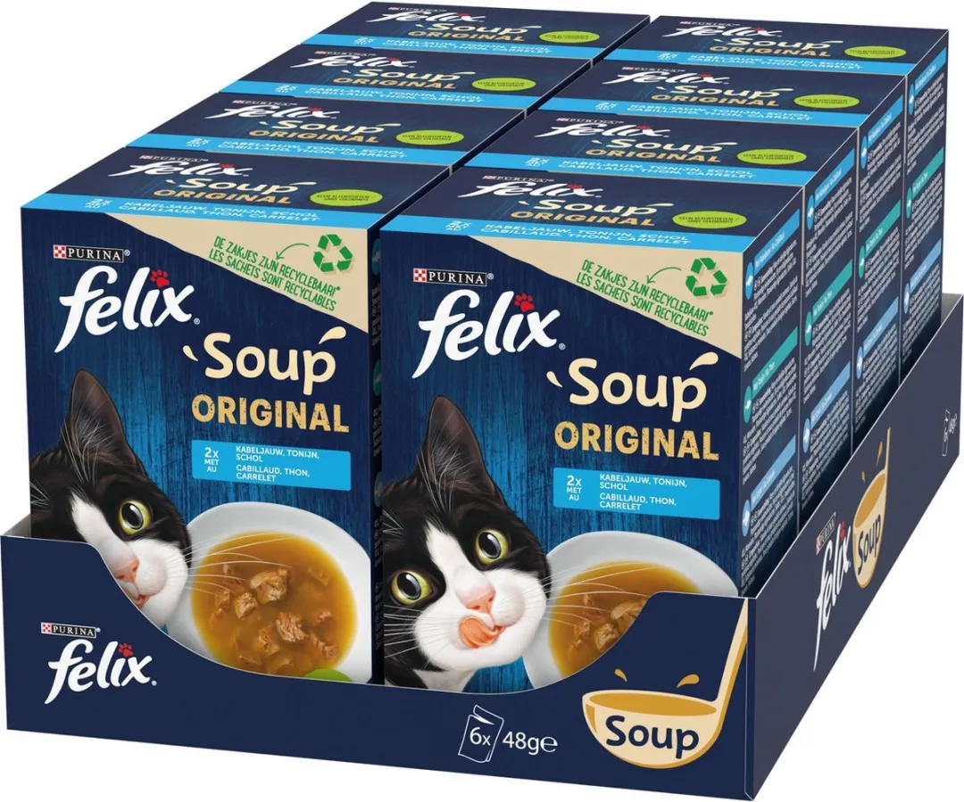 Purina Felix Soup Vis Selectie Natvoer