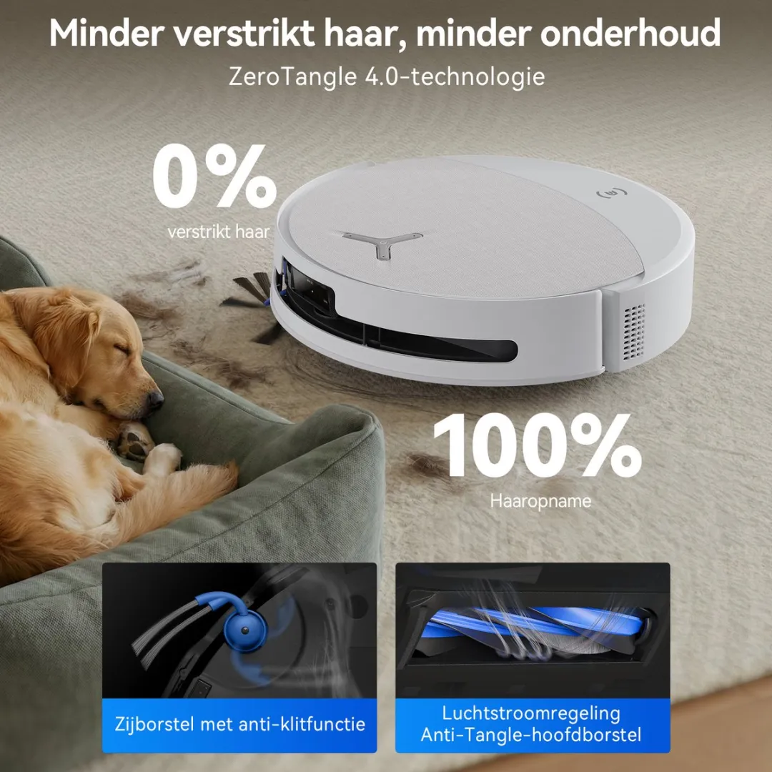 Ecovacs Deebot T90 OMNI Robotstofzuiger - 30.000 Pa - Wit