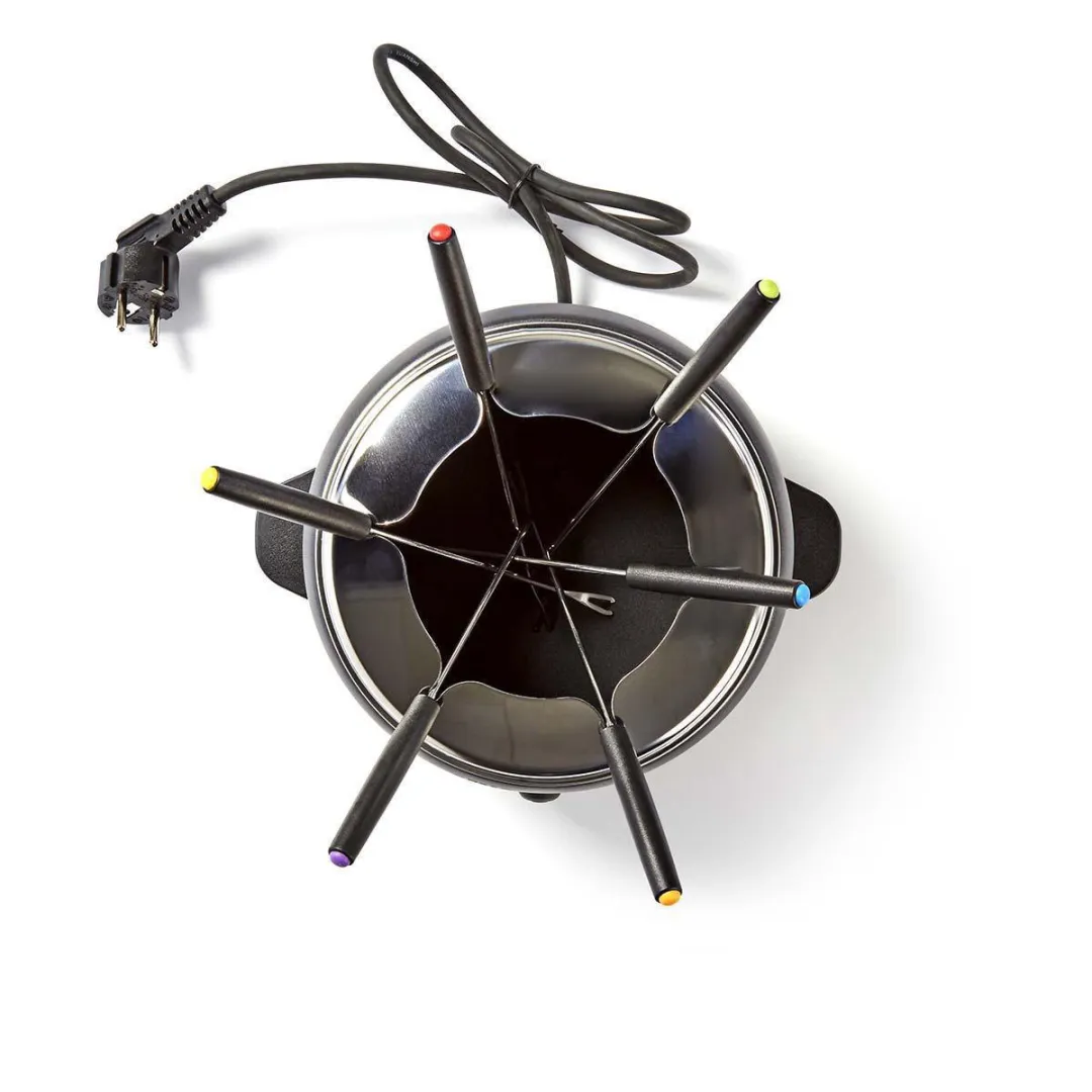 Nedis Fondueset FCFO110EBK6 800W - 6 Personen - Zwart