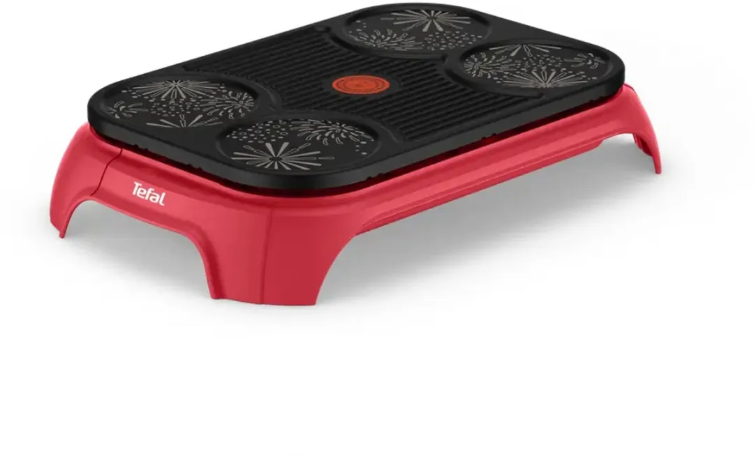 Tefal Crêpe & Grill Party Pannenkoekenmaker - Zwart/Rood - afbeelding 6 van 6