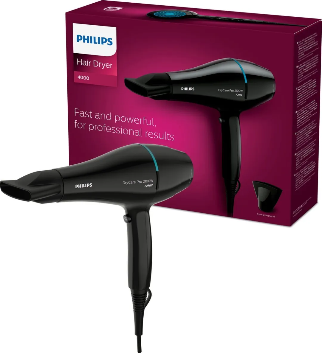 Philips Thermo Protect HP8238 2300W Haardroger - Zwart