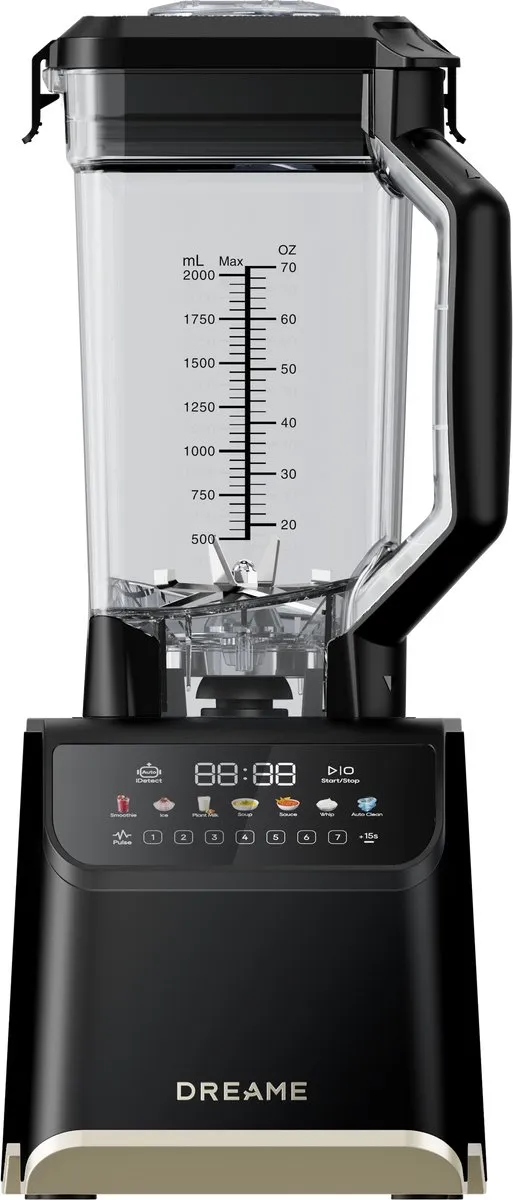 Dreame BlendLogic Blender 2000W - 2L + 700ml Zwart - afbeelding 6 van 6