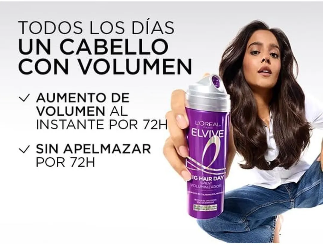 L'Oréal Paris Elvive Volumegevend Spray 200ml - Paars - afbeelding 6 van 6