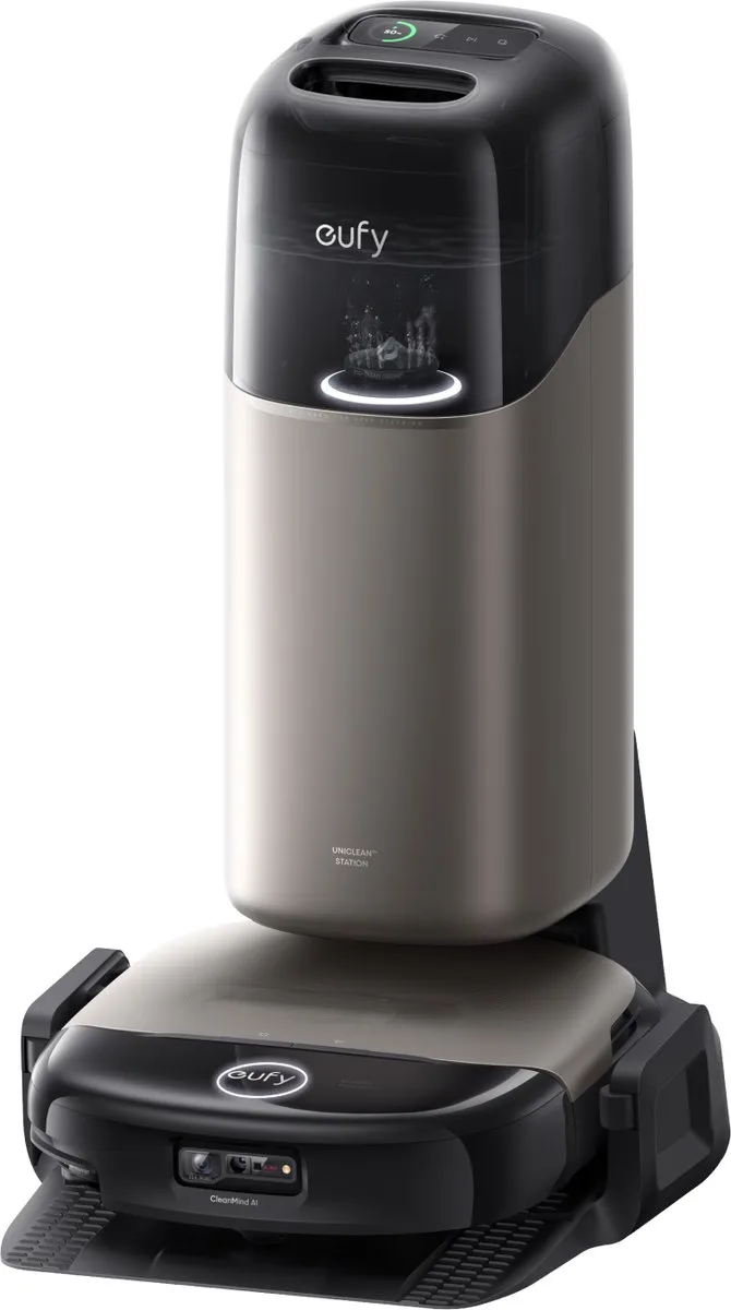 Eufy HydroJet S2 Stofzuiger- en Dweilrobot - 30kPa - Zwart