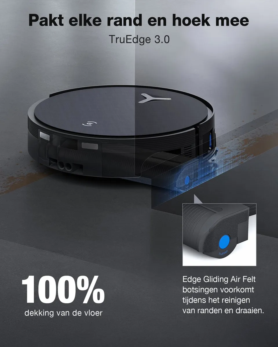 Ecovacs Deebot X12 OmniCyclone Robotstofzuiger - Grijs