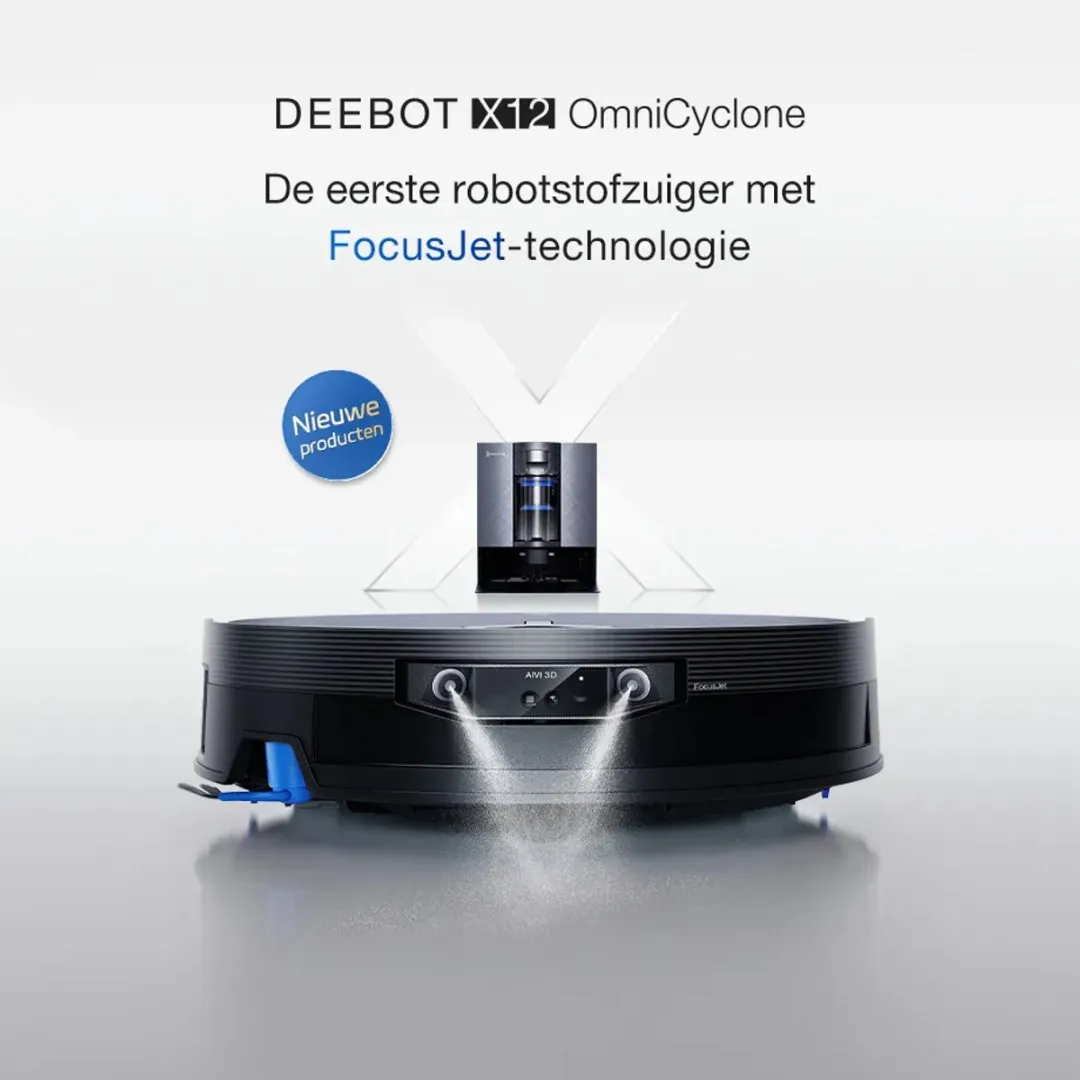 Ecovacs Deebot X12 OmniCyclone Robotstofzuiger - Grijs - afbeelding 6 van 6