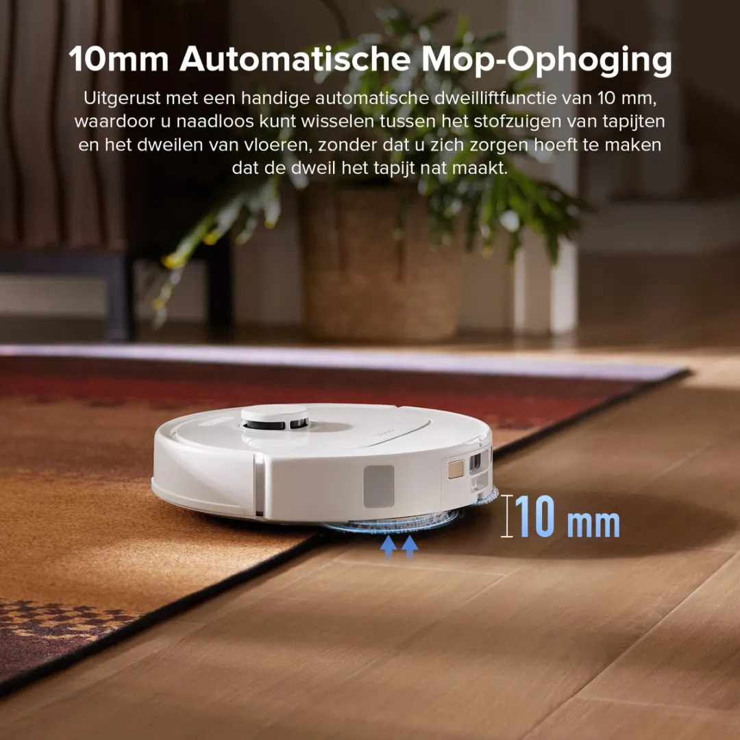 Roborock QV 35S Qrevo Plus Robotstofzuiger - 10000 Pa - Wit