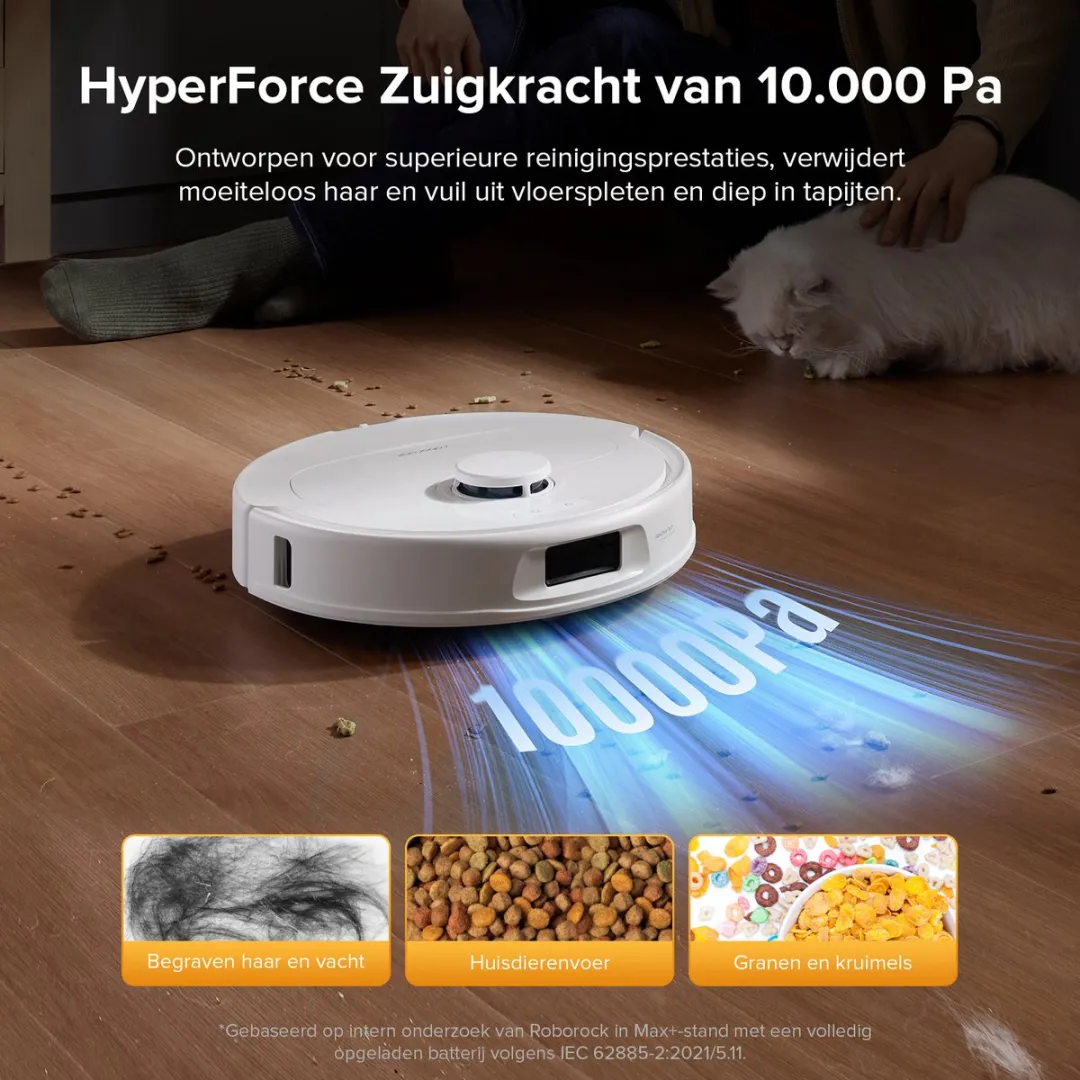 Roborock QV 35S Qrevo Plus Robotstofzuiger - 10000 Pa - Wit