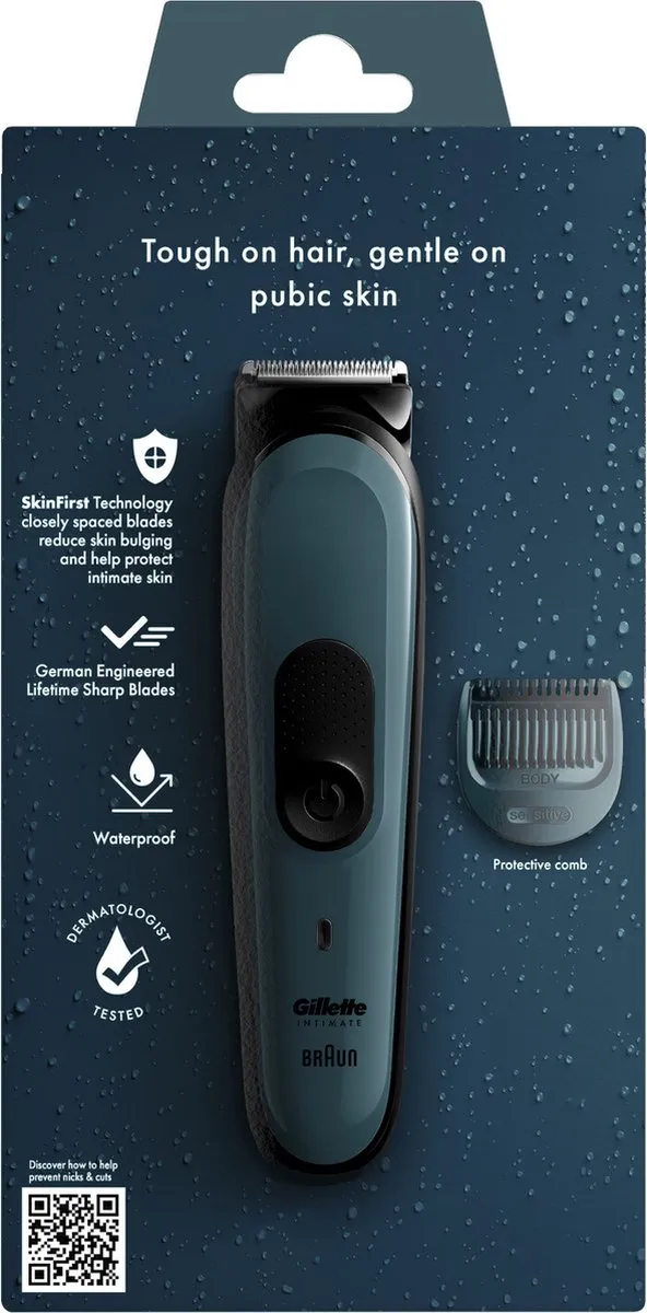 Gillette Intimate i3 Tondeuse Intiem - Groen