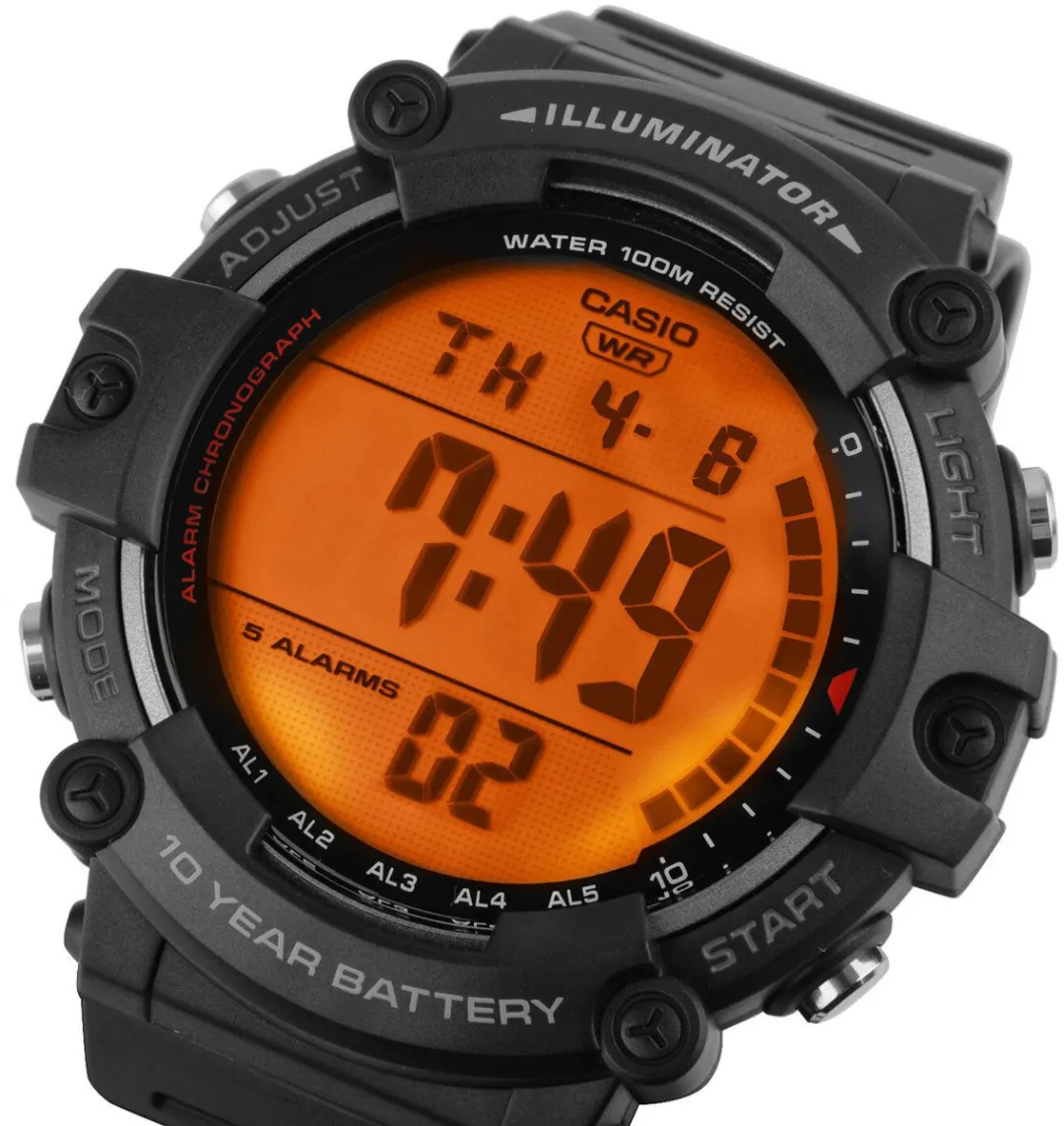 Casio AE-1500WH-1A Sport Illuminator Horloge - LED Verlichting - WR100