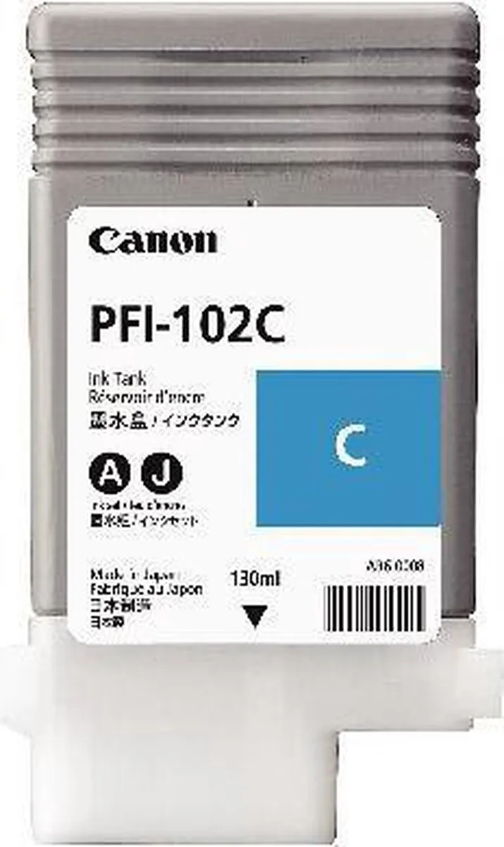 Canon PFI-102C Inktcartridge Cyaan 130ml