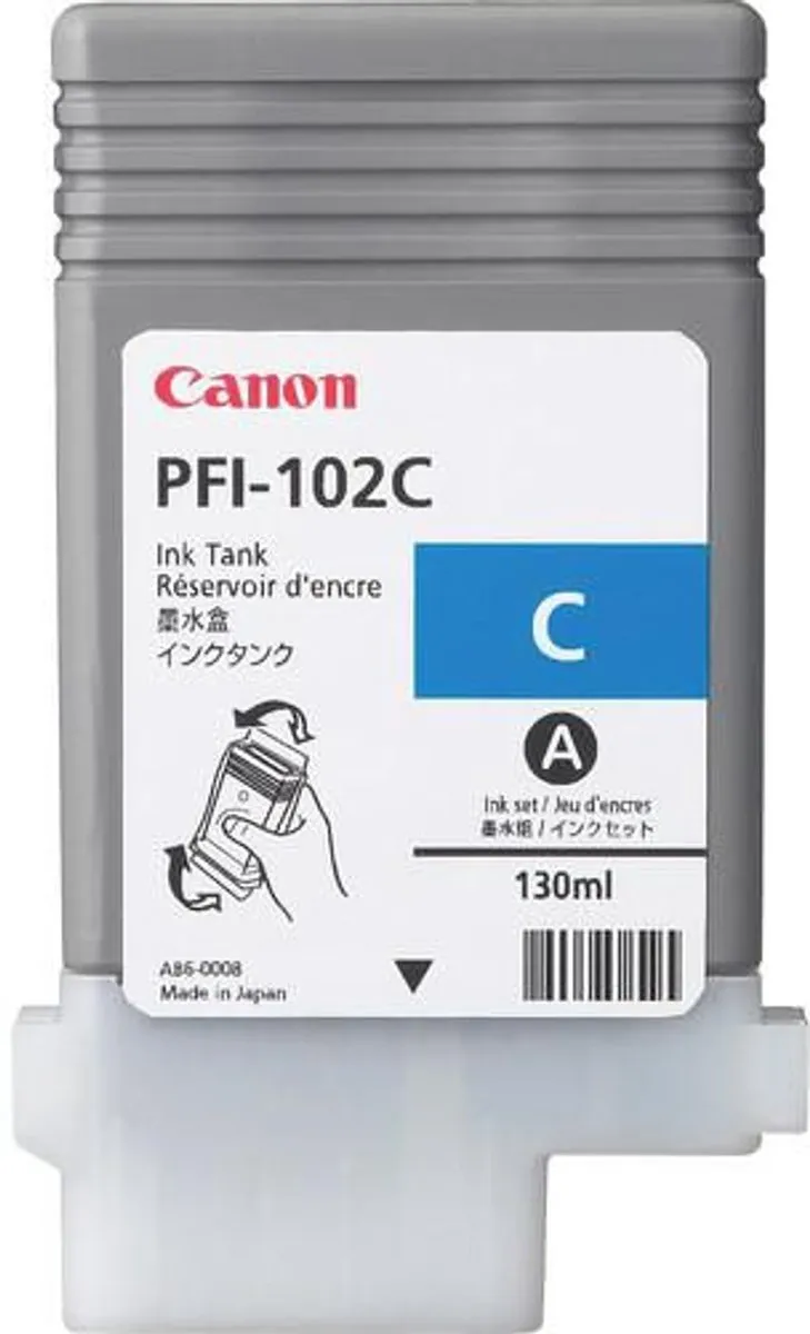 Canon PFI-102C Inktcartridge Cyaan 130ml