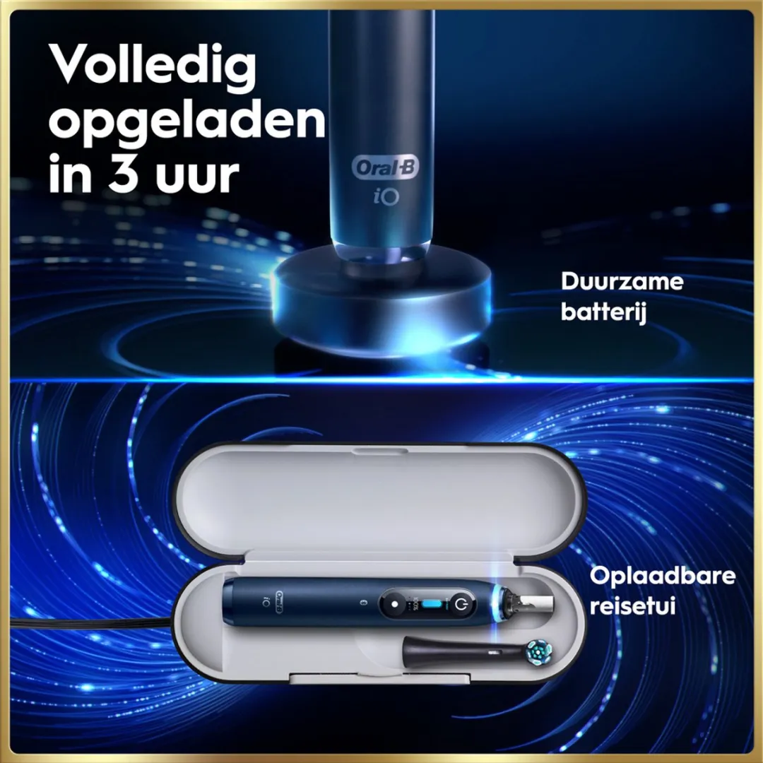 Oral-B iO 9 Elektrische Tandenborstel Blauw - 7 Snelheden - afbeelding 6 van 6