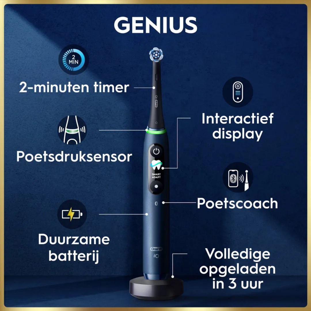 Oral-B iO 9 Elektrische Tandenborstel Blauw - 7 Snelheden