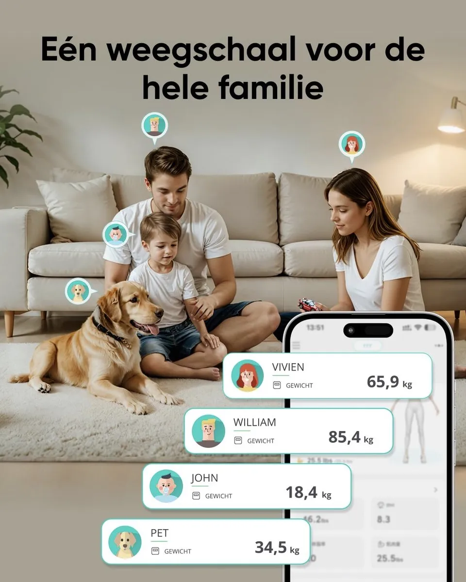 Eufy Smart Scale C20 Bluetooth-weegschaal - 182,5 kg - Zwart