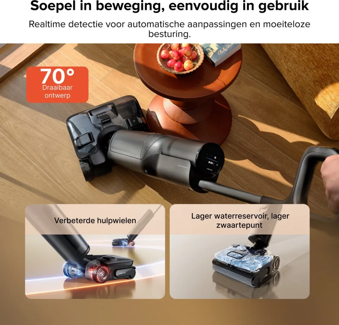 Roborock F25 ACE Pro Vloerreiniger 25.000 Pa - Zwart