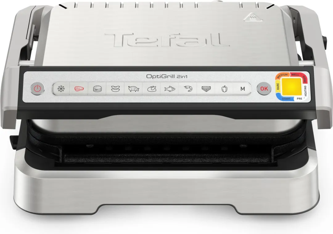 Tefal OptiGrill 2in1 GC773D10 Contactgrill - 2000W - RVS