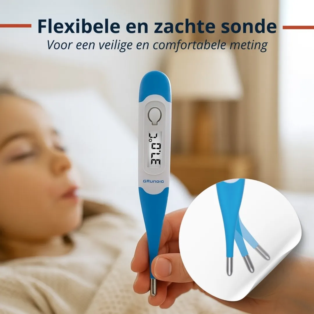 Grundig Digitale Koortsthermometer 8711252342108 - Blauw