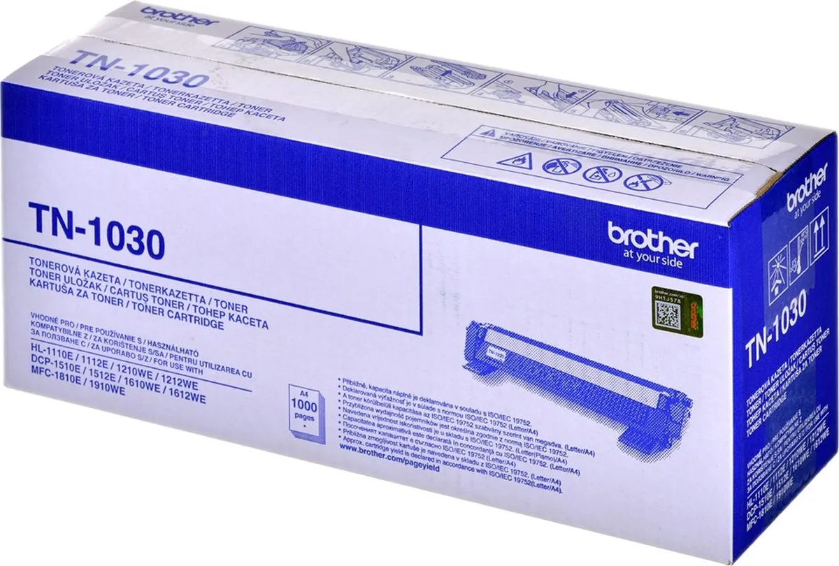 Brother TN-1030 Tonercartridge - Zwart